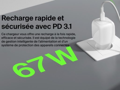 Recharge Rapide Recharge Rapide et sécurisée avec PD 3.1
