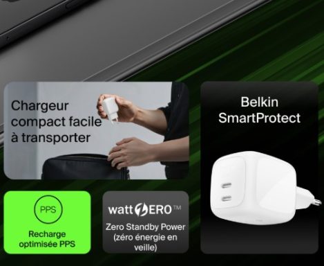 Recharge Optimisée PPS BELKIN SmartProtect